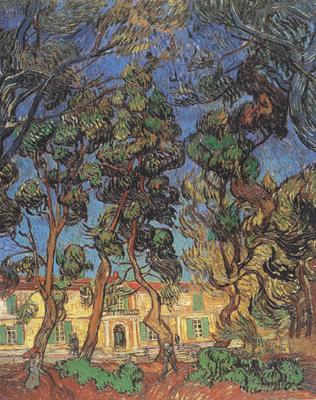 Vincent Van Gogh Trees in the Garden of Saint-Paul Hospital (nn04)